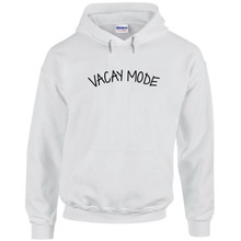 Load image into Gallery viewer, Vacay Mode Funny Vacation Drawstring Hoodie White Sweatshirt
