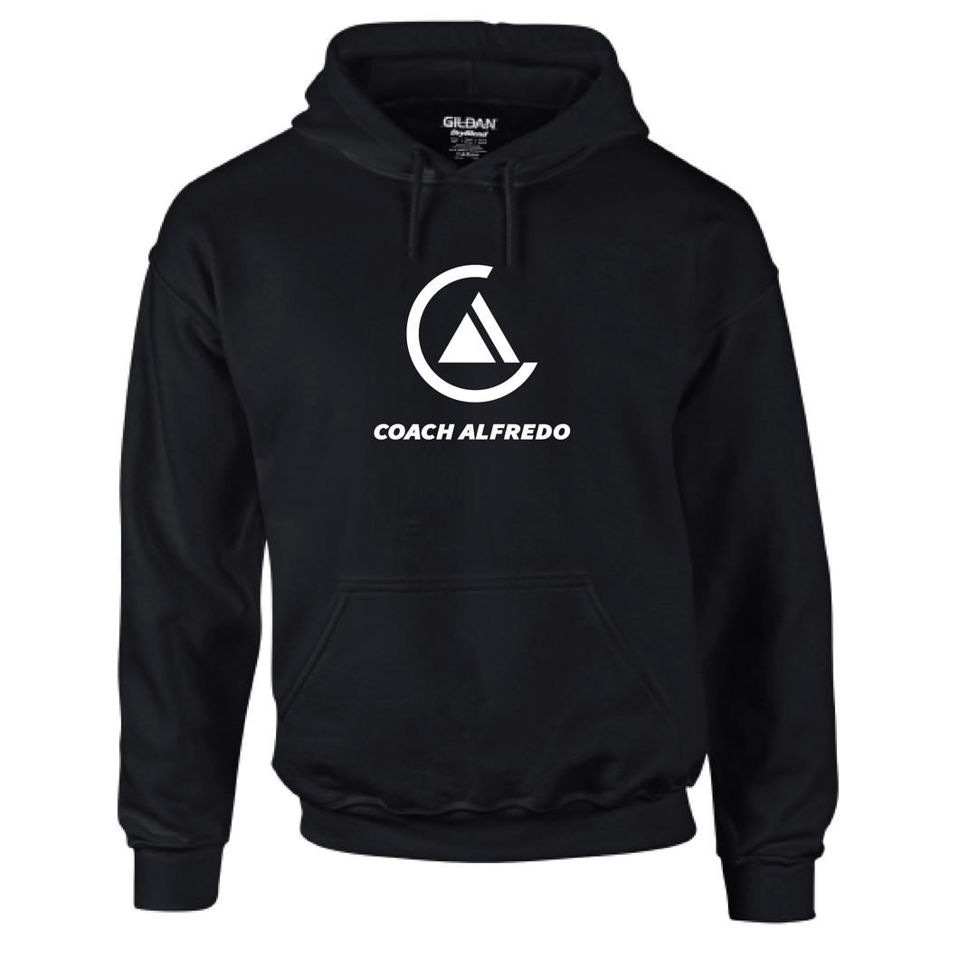 Alfredo Large Center Logo Cotton Blend Hoodie Sweatshirt