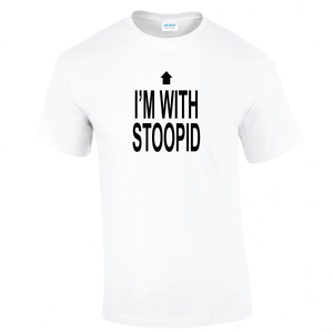 I'm With Stoopid Glee Themed Funny Britany Short Sleeve T-shirt