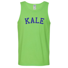 Load image into Gallery viewer, Kale Yale Parody Funny Healthy Vegetarian Fit Life Joke Cotton Green Tank Top
