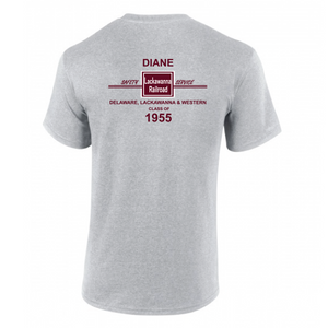 Diane Lackawanna Railroad Safety Service Class Of 1955 Short Sleeve T-shirt