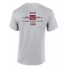 Load image into Gallery viewer, Diane Lackawanna Railroad Safety Service Class Of 1955 Short Sleeve T-shirt
