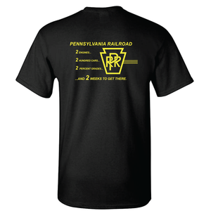 Pennsylvania Railroad Two Engines Two Hundred Cars Two Percent Grades Short Sleeve T-shirt