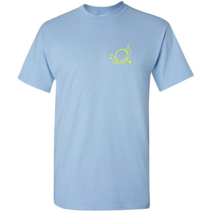 Planet Science Packet Logo Funny Short Sleeve Cotton light blue T-shirt