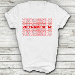 Vietnamese AF Viet Funny Joke Thank You Bag Parody Cotton T-Shirt